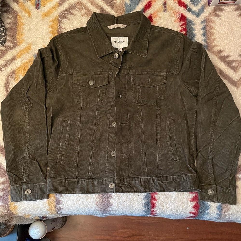 Goodfellow Forest Green Corduroy Men’s Jacket - Size Medium